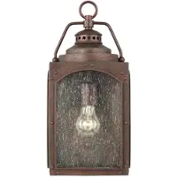 FEISS Elstead Randhurst Außen-Wandleuchte E27 41cm Kupfer-Oxid IP44 Anti-Meerwasser