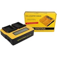 PATONA Dual LCD USB Ladegerät für Canon LP-E17