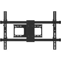 Vision VFM-WA6X4/3 - Befestigungskit (Wandplatte, Wandarm) - Doppelgelenk - für Flachbildschirm - kaltgewalzter Stahl - Schwarz