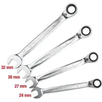 Ks Tools GEARplus Ratschenringmaulschlüssel-Satz umschaltbar 4tlg. - 503.4601