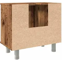 vidaXL Badschrank Altholz-Optik 60x32x53,5 cm Holzwerkstoff