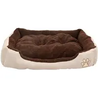 vidaXL Hundebett Beige und Braun XXL