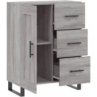 vidaXL Sideboard Grau Sonoma 69,5x34x90 cm Holzwerkstoff