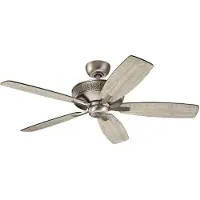 Kichler Monarch II leiser Deckenventilator Ø132cm Holz + Fernbedienung