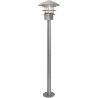 Elstead Lighting Elstead Helsingor Außen-Stehleuchte E27 100cm Silber IP44