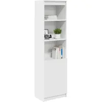 vidaXL Highboard Weiß 50x35x180 cm Holzwerkstoff