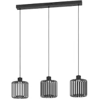Eglo connect LED-Hängeleuchte Ginestrone-Z, 3-fl., schwarz