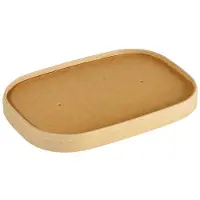 Duni 150x Brick Deckel Medium 500-1000 ml Braun