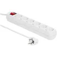 Microconnect GRU0063W, 3 m, Drinnen, Typ F, Typ F, Weiß, 6 AC-Ausgänge