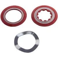 Sram Shield/wave Washer Assembly Pressfit Gxp Road Innenlager-spacer Rot,Silber Rot,Silber One Size