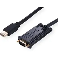 Value Kabel Mini DisplayPort-VGA, Mini DP ST - VGA ST, schwarz, 2 m