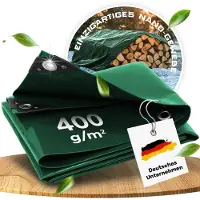 Merkloos Elzusha – Premium, wasserdichte Plane, 1,5 x 6 Meter – Reißfest und UV-beständig, 400 g/m²