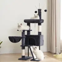 Merkloos Kratzbaum für Katzen für den Innenbereich mit abnehmbaren Plattformen