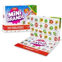 Merkloos Elzusha – Adventskalender mit Miniaturprodukten – Themen: Retro-Lebensmittel, Gourmet-Artikel und Spielzeug