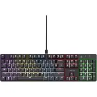 Trust GXT 871 Zora, Kabelgebunden, USB, Mechanischer Switch, QWERTY, RGB-LED, Schwarz