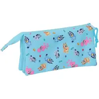 Blueys Bluey Triple Mäppchen Blau Mann Blau One Size
