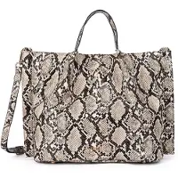 L.credi Handtasche Umhängetasche Raila Handbag Black Mix taupe