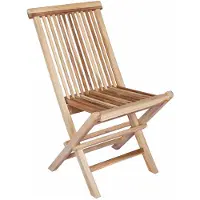 vidaXL Klappbarer Gartenstuhl 2 stk. Natur Massivholz Teak