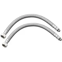Briconess Flexibler Schlauch, 35 cm Länge - Anschluss: 3/8" Schlauchanschluss, 1/2" Gewinde