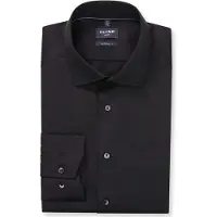 Olymp Businesshemd "Luxor, modern fit, Global Kent", Damen, Gr. 48, Normaler Arm, schwarz, 100% Baumwolle, Hemden Businesshemd