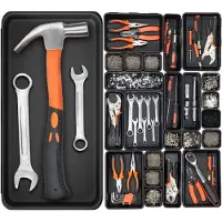Merkloos Omgoods – Set aus 20 Kunststoff-Werkzeugkisten-Organisatoren in 5 verschiedenen Größen