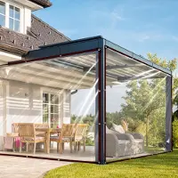 Merkloos Solidchoice – Wasserdichte Plane, 2 x 4 Meter, Transparent, mit Ösen