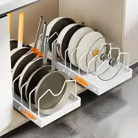 Merkloos Omgoods – Set aus 2 Aufbewahrungsboxen mit Deckel und 8 verstellbaren Fächern