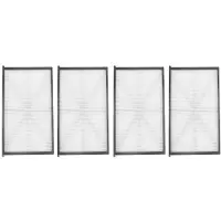 Merkloos Elzusha - Filter, 4 Stück - Ersatzfilter - 3-lagiger Filter - Für automatische Poolreiniger - Kompatibel mit TigerShark/AquaVac - Waschbares Filtermaterial - Poolfilter