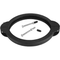 Merkloos Poolbefestigung – Kompatibel mit Intex 30/35 cm – Sandfilterpumpe – PVC – Inklusive 2 Schrauben/Gummistopfen – Schwarz – Poolbefestigung