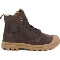 Palladium Winterboots "PAMPA HI ZIP WL WILD", Damen, Gr. 38, wärmend, braun (schwarz cocoa), Leder, Schuhe Winterboots, Winterschuhe, Winterstiefel, Snowboots, gefüttert
