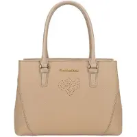 Gian Marco Venturi Gianmarco Venturi Schultertasche Damen PVC Reißverschluss Herz-Design Green UNICA 34x24x11.5 cm