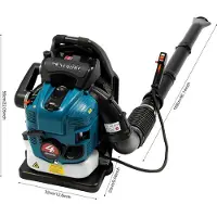 StarTech.com Benzin-Laubbläser als Rucksackgerät - BBX9900 - 4-Takt-Motor - 75,6 cm³ - 2600 W - 1,9-l-Tank - Blau