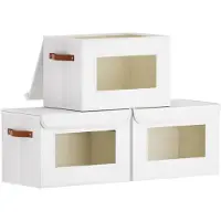 Merkloos Solidchoice – 3 Aufbewahrungsboxen mit Deckel und Tragegriffen
