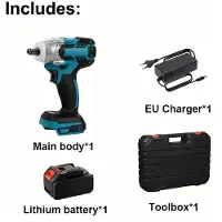 StarTech.com Akku-Schlagschrauber - Modell 196H - Bürstenloser Motor - 21 V - 350 Nm - 3300 U/min - 480 W - 1 Akku