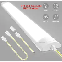StarTech.com Verbindbare LED-Lichtleiste - LED-Röhrenleuchte - 145 cm - 50 W - 1 Stück - 4500 K - 220–240 V - Drucktaster