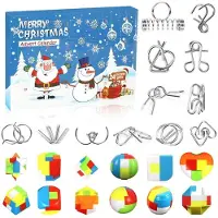 Sonstiges Adventskalender Knobelspiele 24 Puzzles 12 Metall 12 Kunststoff Weihnachten Countdown Geschenk Kinder Erwachsene