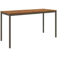 Syfax Gartenbar-Tisch NAARDEN Natur und Kaffee 196 x 80,5 x 105 cm