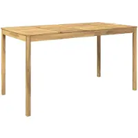 Syfax Gartenbar-Tisch Weiß 196 x 100 x 105 cm Massivholz Akazie
