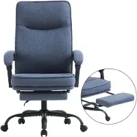 Merkloos Ergonomischer Bürostuhl mit Fußstütze und Drehfunktion