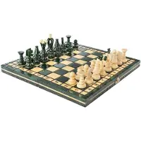 Merkloos Omgoods – Schönes Schachspiel aus Holz mit handgefertigten Figuren