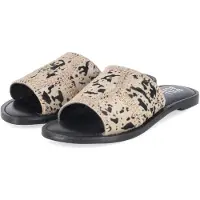 Bullboxer Damen Pantoletten Beige Leder Größe: 38