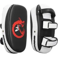 Merkloos Solidchoice – Gebogene Kickboxhandschuhe – Stoßabsorbierende Kickpads – Dick und auffällig – Geeignet für Taekwondo und Karate – Perfekt für das Training – Trainingsausrüstung