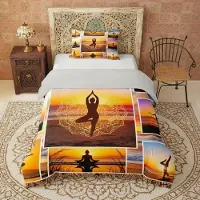 Merkloos Elzusha – 2-teiliges Yogaset mit Retro-Muster