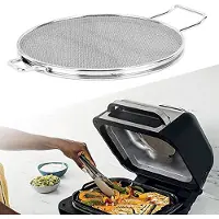 Markenlos Edelstahl Spritzschutz IG651 - Abnehmbar und Spülmaschinenfest - Sicheres Kochen