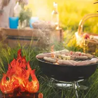 Markenlos 3D Dekoratives Karton Lagerfeuer Flamme Fackel - Set von 4 - Für Lagerfeuer Party Dekoration Camping Dekoration Schieß Requisiten