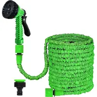 Merkloos Omgoods – Flexibler Gartenschlauch mit 8 Funktionen und professioneller Sprühdüse (38 m)