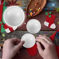 Markenlos 50 Stück Styrofoam-Kugeln 5 cm Weihnachts- & Hochzeitsdekoration