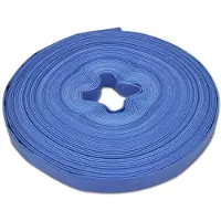 vidaXL Flachschlauch Gartenschlauch flexibel PVC Wasserschlauch für Garten Terrasse Bewässerung Rasen Beet knickfest platzsparend verstaubar 25mm 100 m