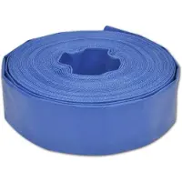 vidaXL Flachschlauch Gartenschlauch flexibel PVC Wasserschlauch für Garten Terrasse Bewässerung Rasen Beet knickfest platzsparend verstaubar 38mm 100 m