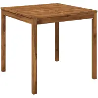 Syfax Gartentisch Natur 80 x 80,5 x 75 cm Massivholz Akazie